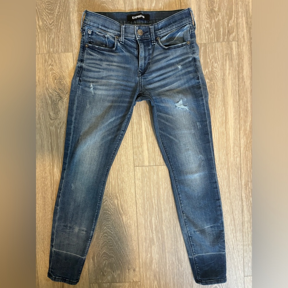 Express Mid Rise Slim Jean, Size 00R